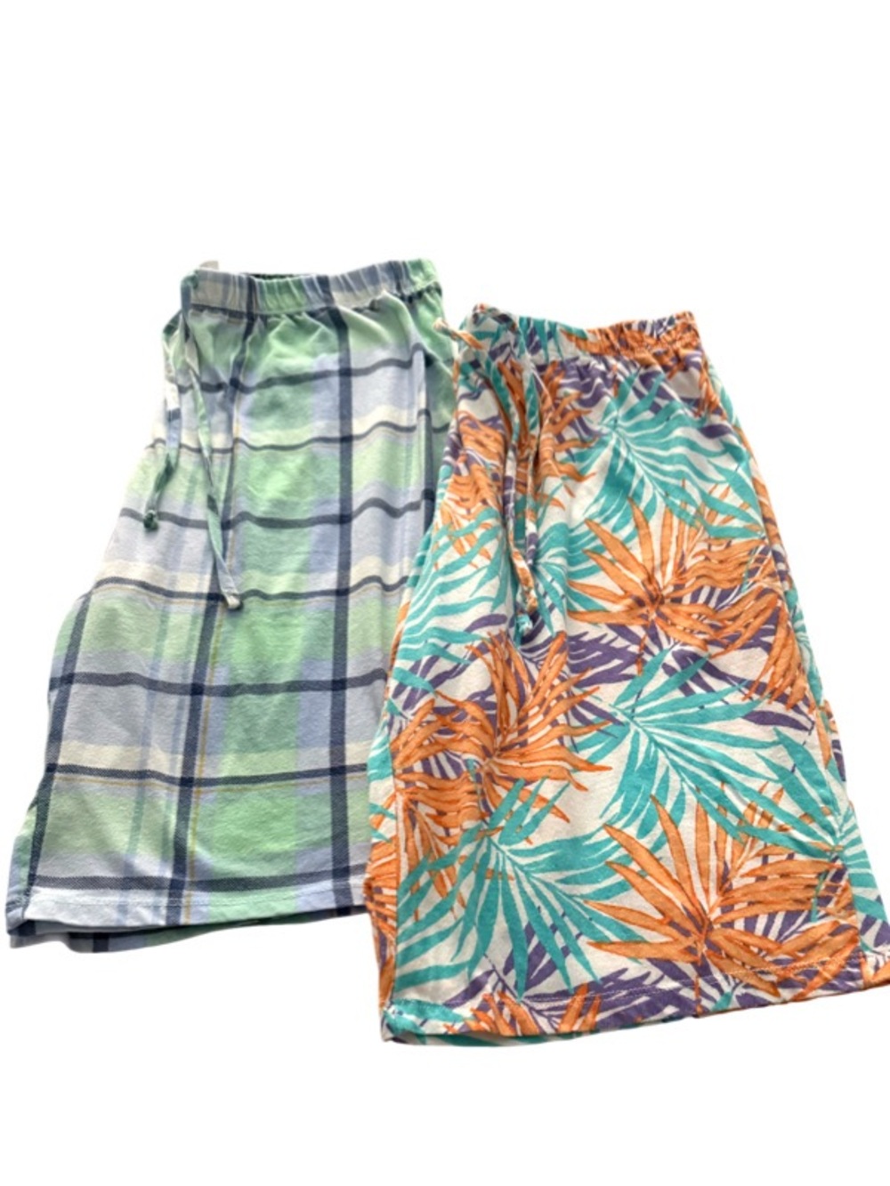 Jockey TwoPajama Shorts Loungewear Bottoms Blue Green Aqua Orange Size S